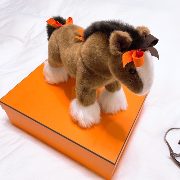 HERMES🍊 Hermy Plush Horse TPM (xs model) - Picture 1 of 8